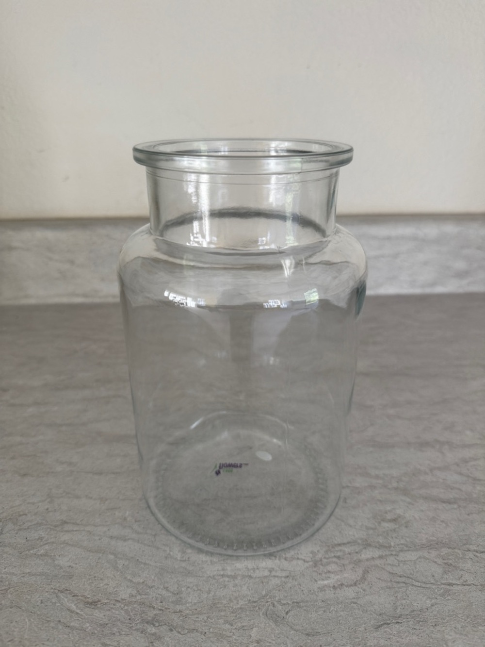 Clear Glass Decorative Jar - Transparent Home Accent